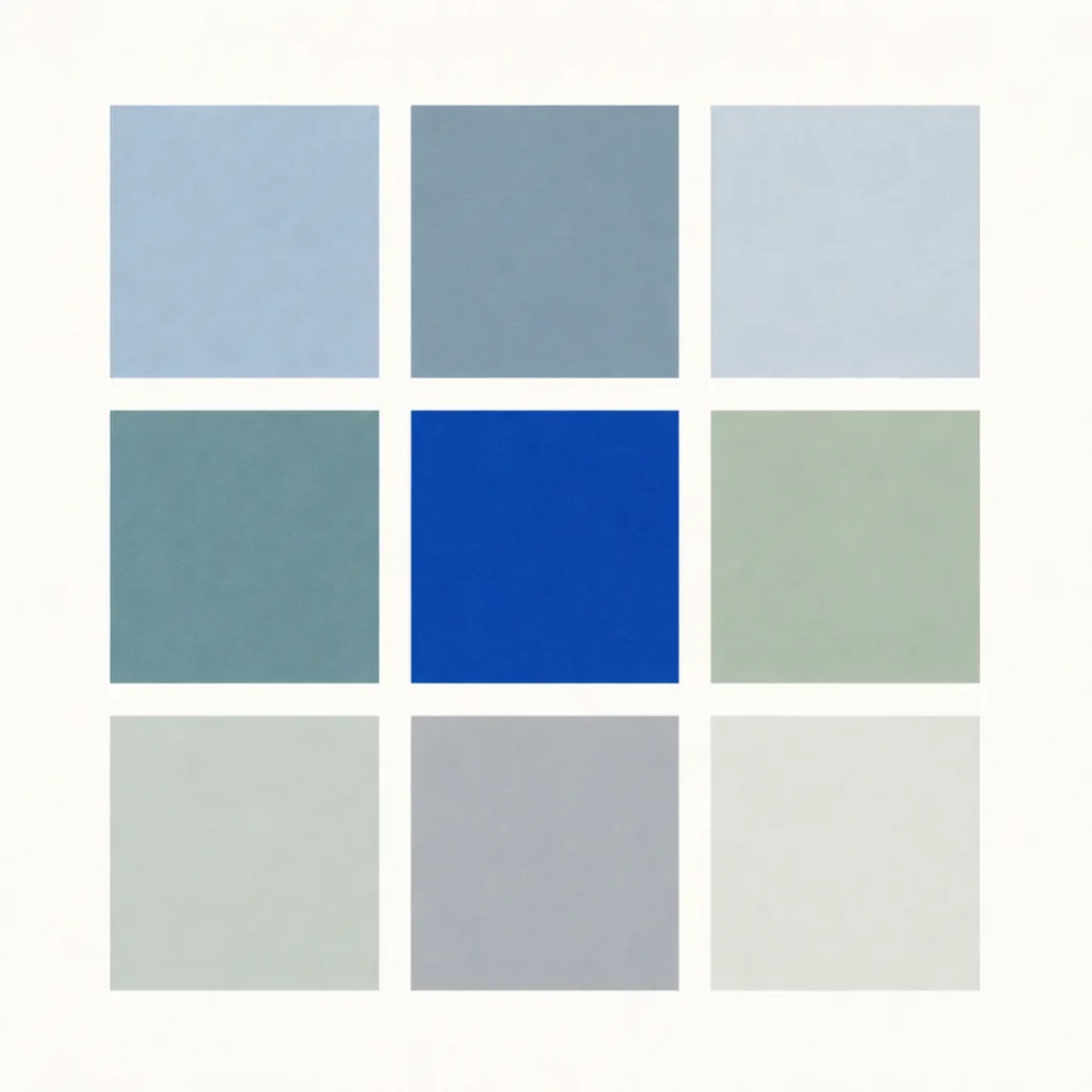 Gestaltung Corporate Design Farbpalette Blaugruen