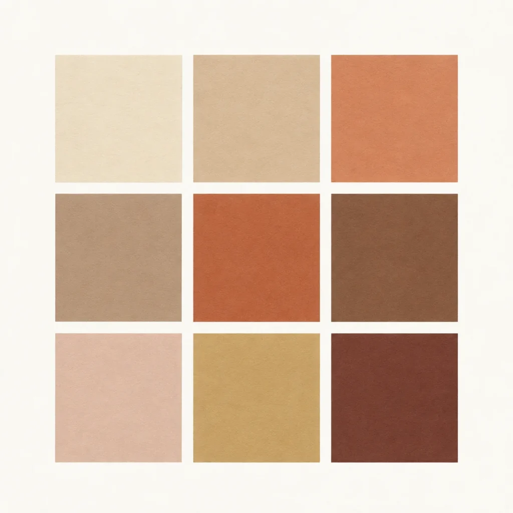 Gestaltung Corporate Design Farbpalette Erdtoene