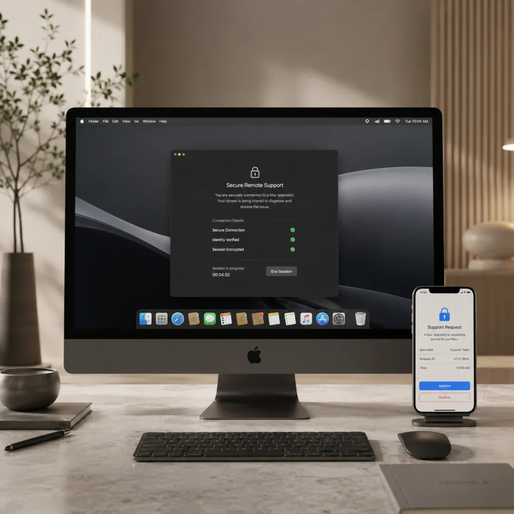 Mac Fernsupport Sichere Remote Hilfe